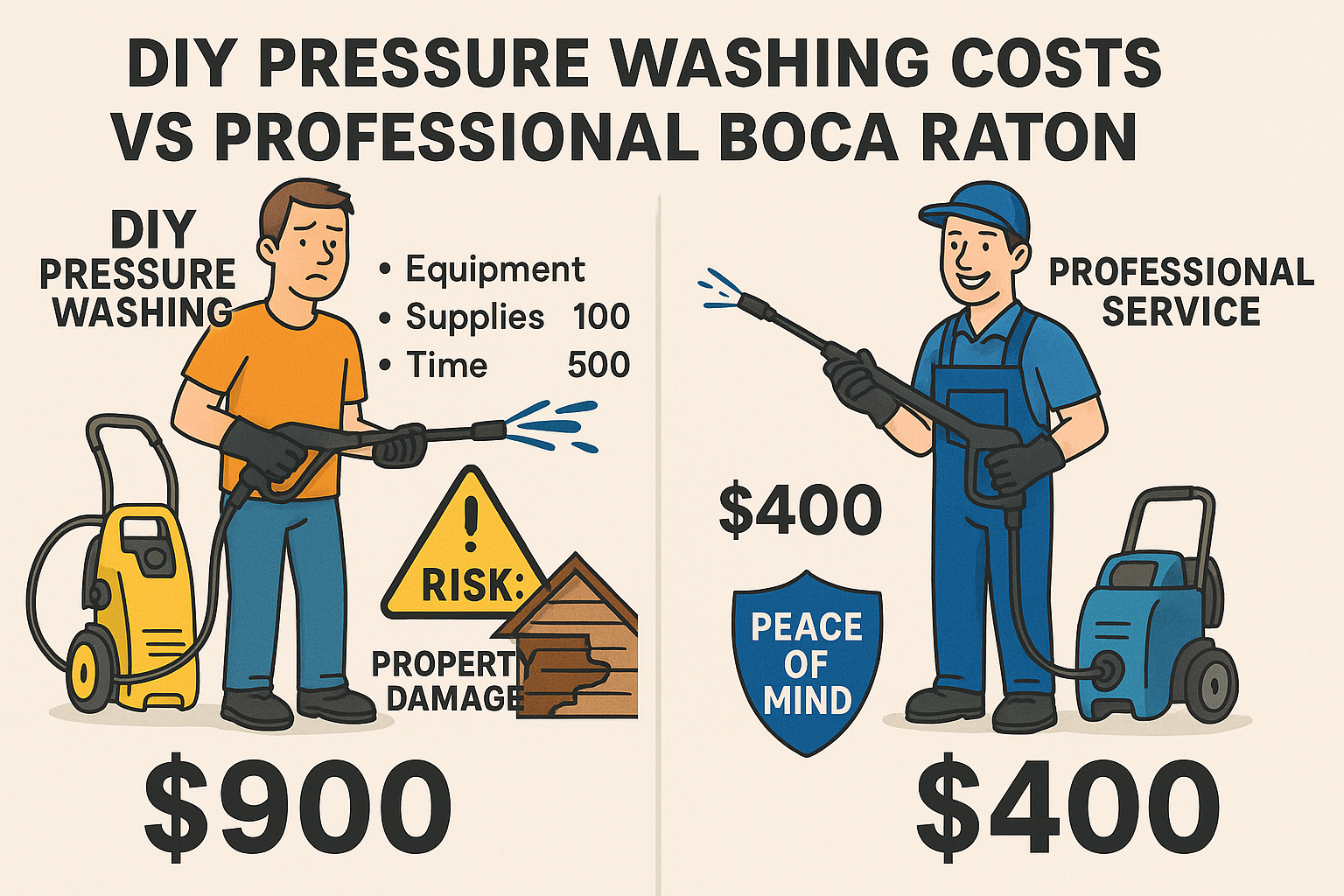 The Hidden Costs of DIY Pressure Washing: Why Professional Service Saves Money