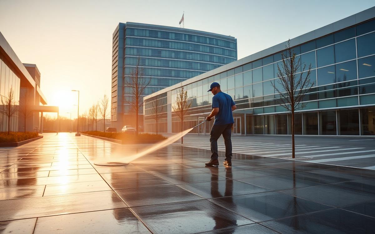 Commercial Pressure Washing Costs: A Property Manager's Guide